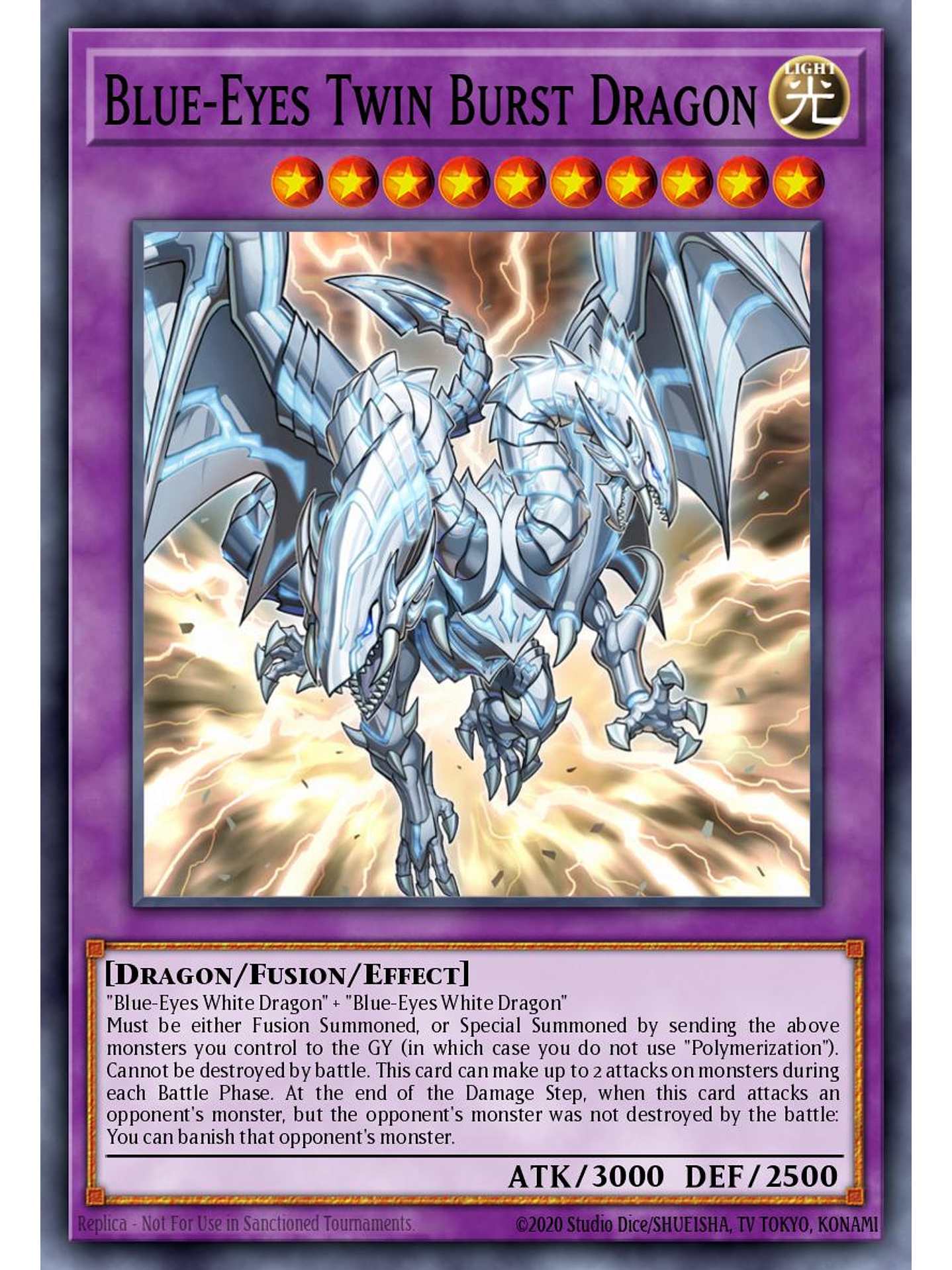 Blue-Eyes Twin Burst Dragon - SDWD-EN036 - Common 1