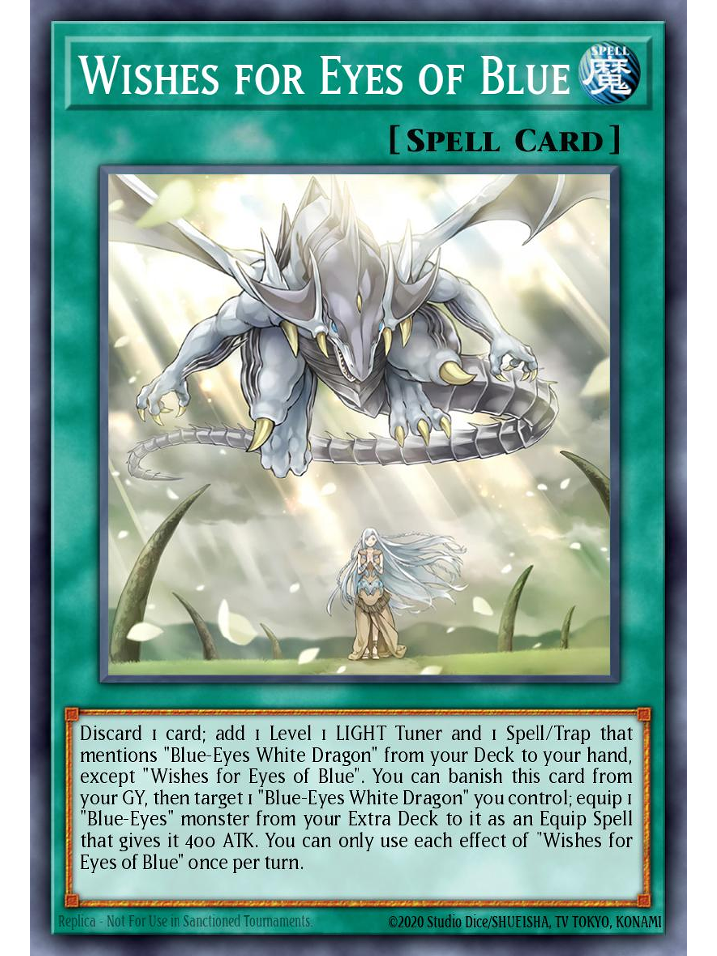 Wishes for Eyes of Blue - SDWD-EN042 - Quarter Century Secret Rare 1st Edition 1