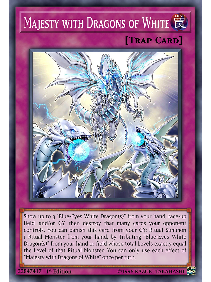 Majesty of the White Dragons - SDWD-EN027 - Super Rare 1st Edition 1