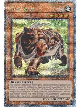 Test Bear - SUDA-EN018 - Quarter Century Secret Rare 1st Edition