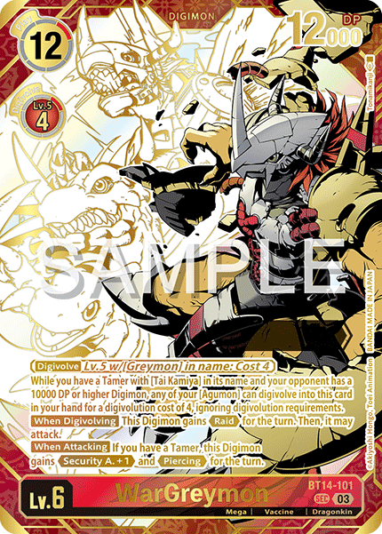 BT14-101 (Rare Pull) Wargreymon