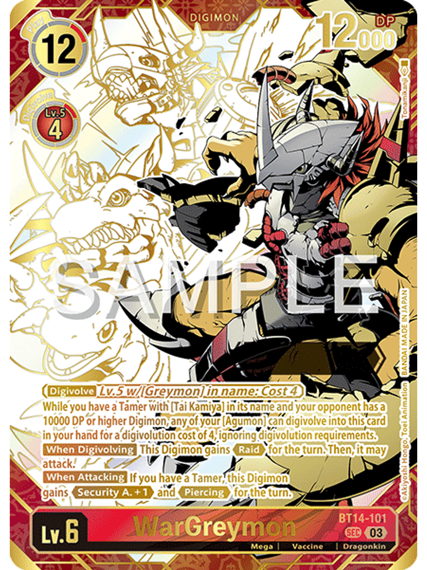 BT14-101 (Rare Pull) Wargreymon 1
