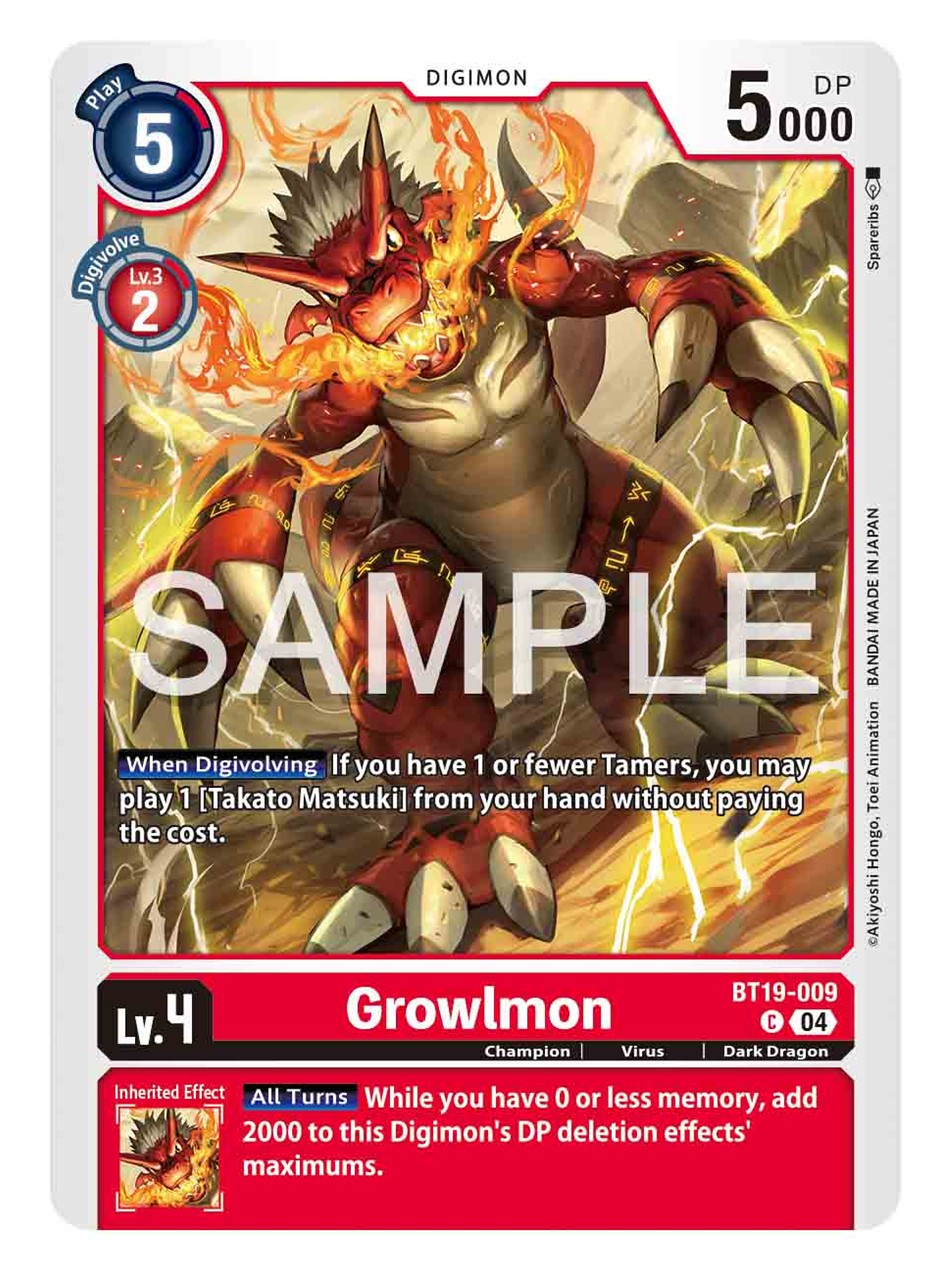 BT19-009 C Growlmon 1