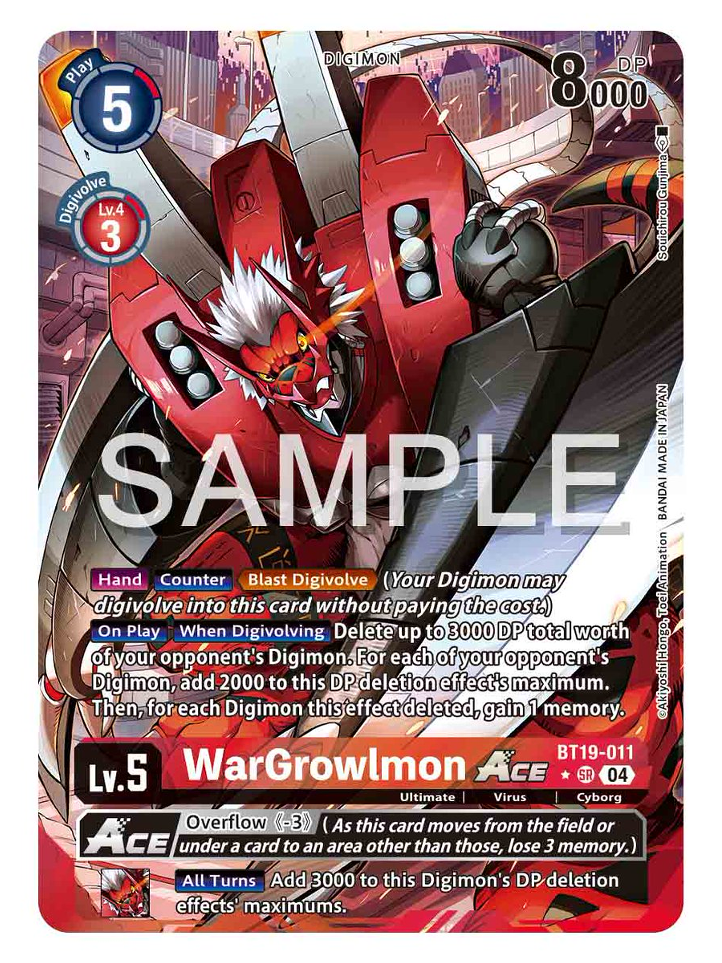 BT19-011 (Alternate Art) WarGrowlmon ACE 1