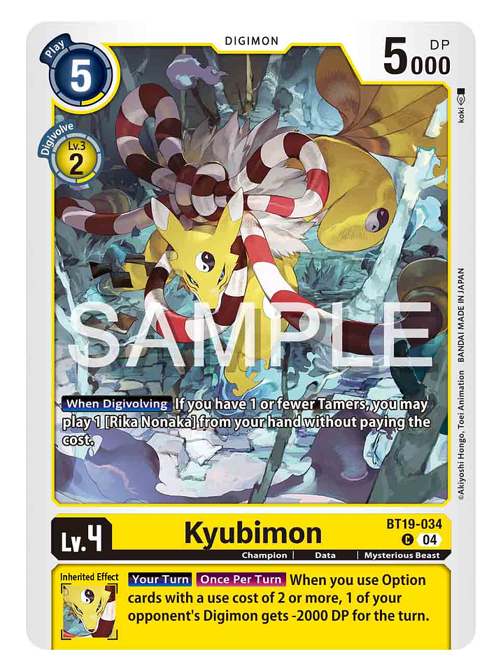 BT19-034 C Kyubimon 1