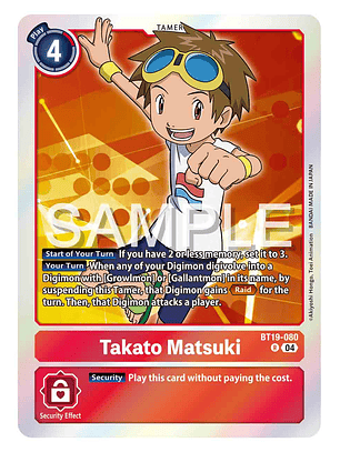 BT19-080 R Takato Matsuki