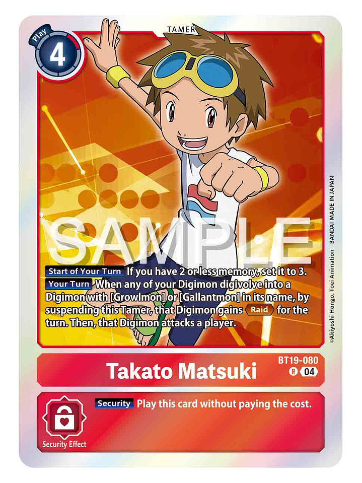 BT19-080 R Takato Matsuki 1