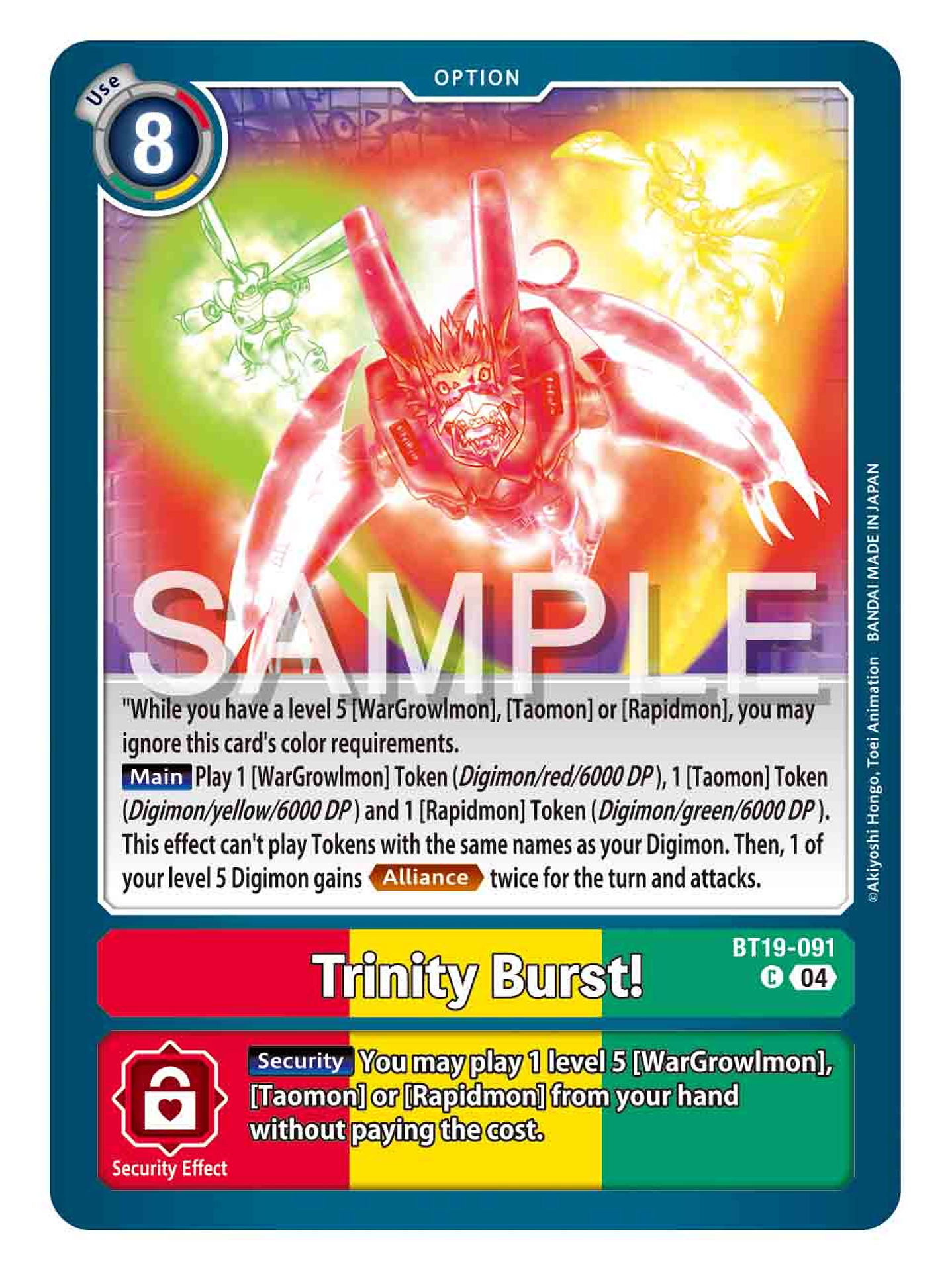 BT19-091 C Trinity Burst! 1