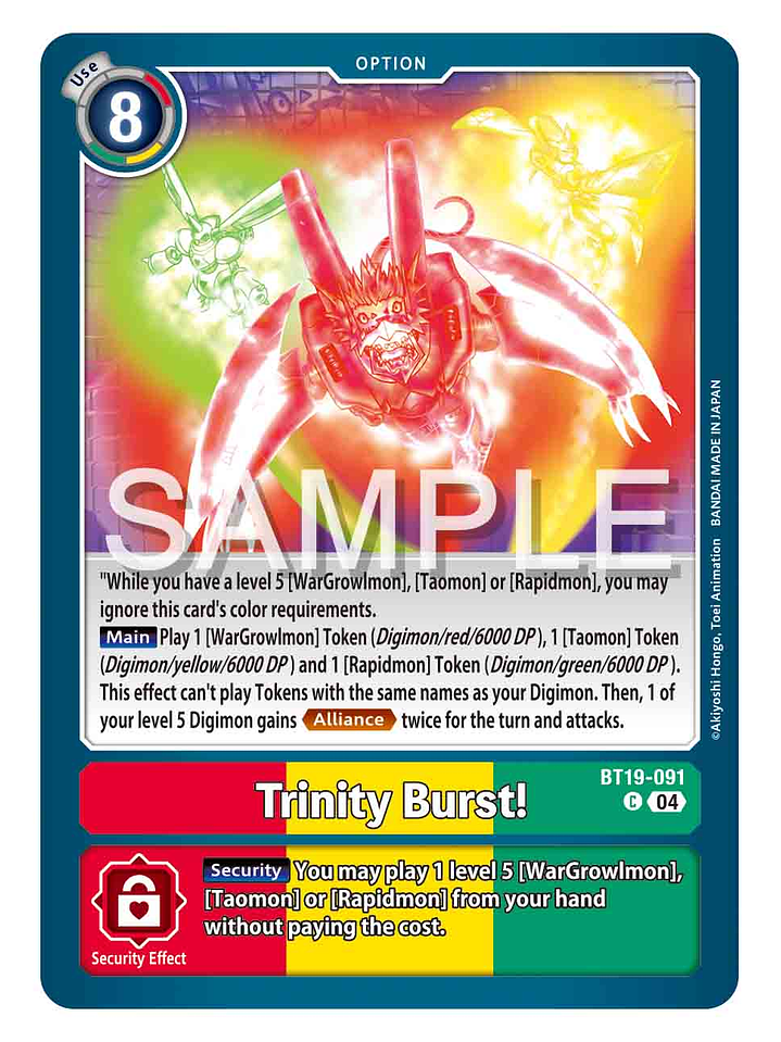 BT19-091 C Trinity Burst! 1