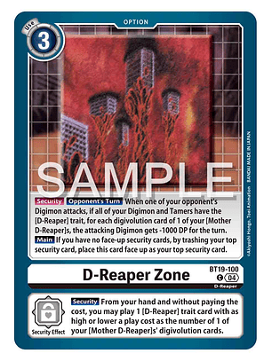 BT19-100 C D-Reaper Zone