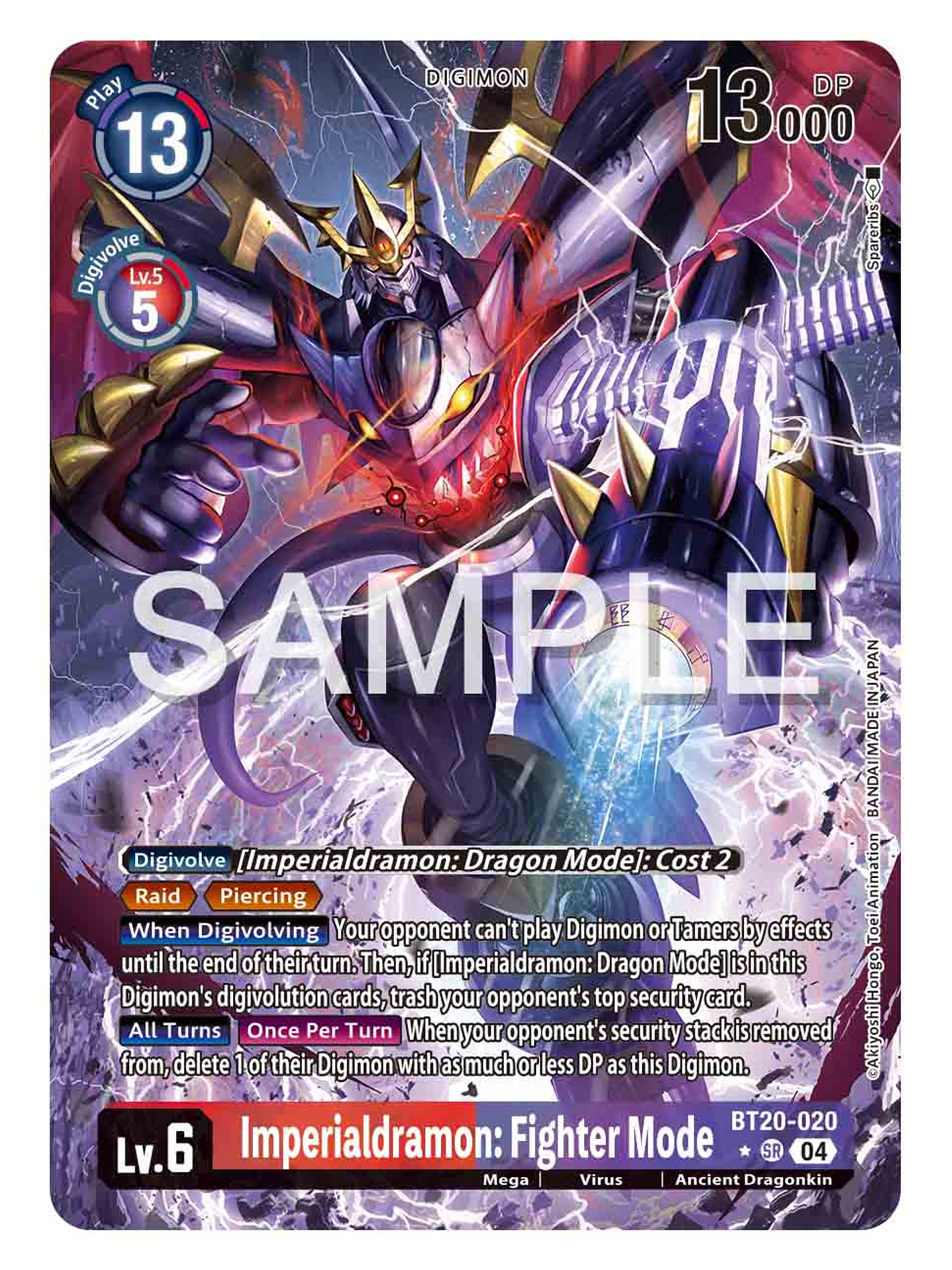 BT20-020 (Alternate Art) Imperialdramon: Fighter Mode 1