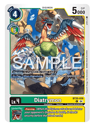 BT20-039 C Diatrymon