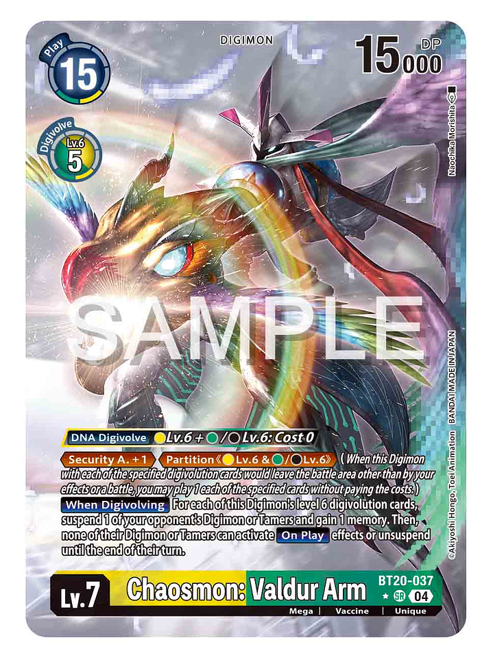 BT20-037 (Alternate Art) Chaosmon: Valdur Arm 1