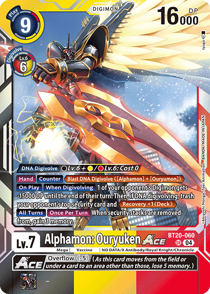 BT20-060 SR Alphamon: Ouryuken ACE