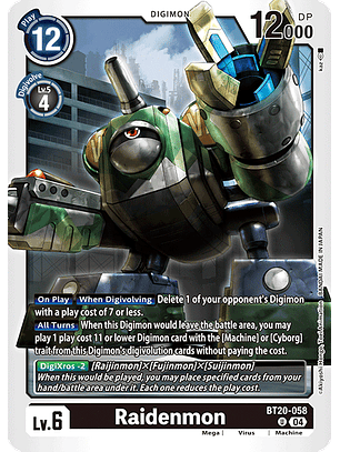 BT20-058 U Raidenmon