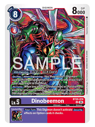 BT20-074 U Dinobeemon