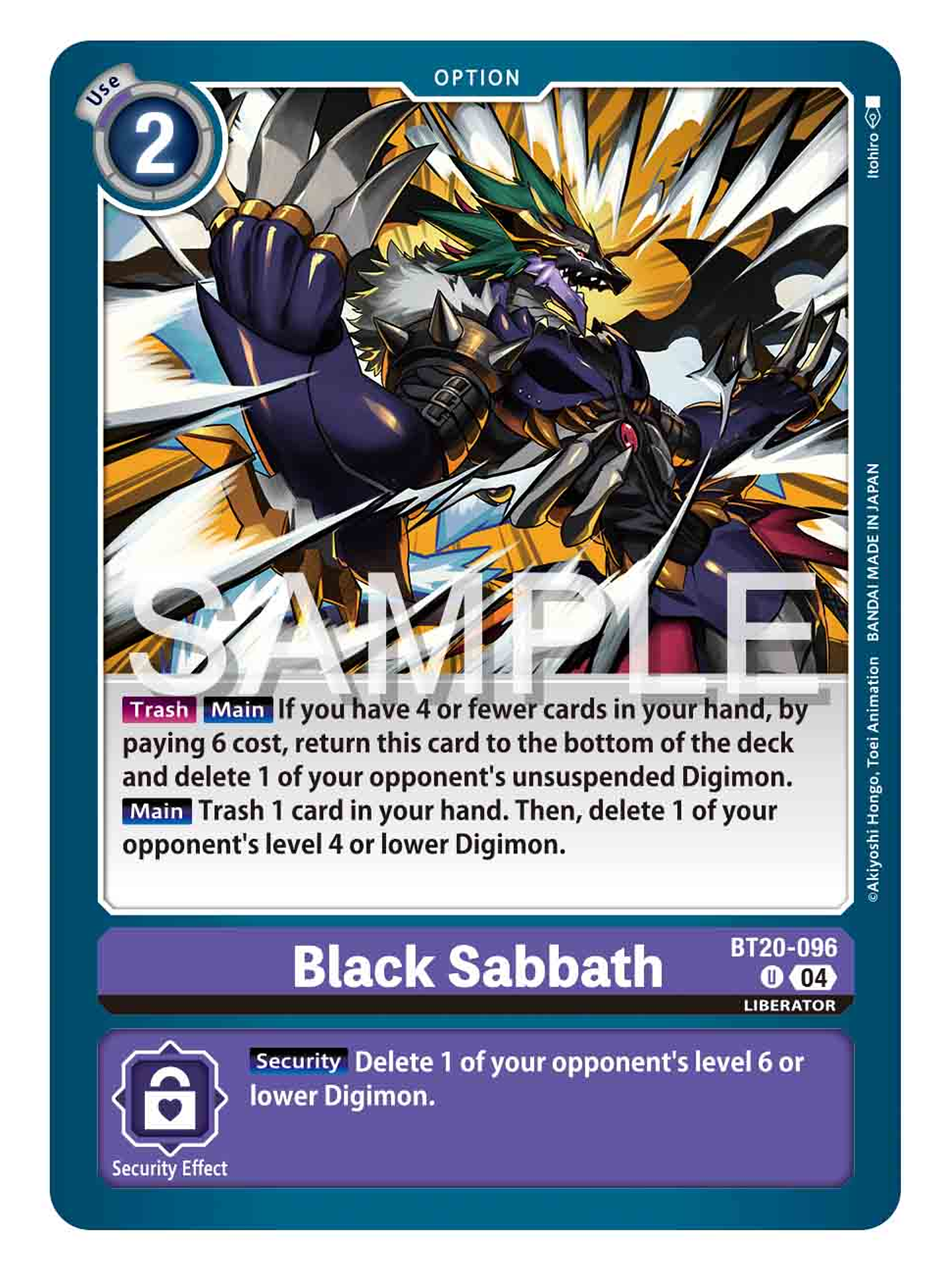 BT20-096 U Black Sabbath 1