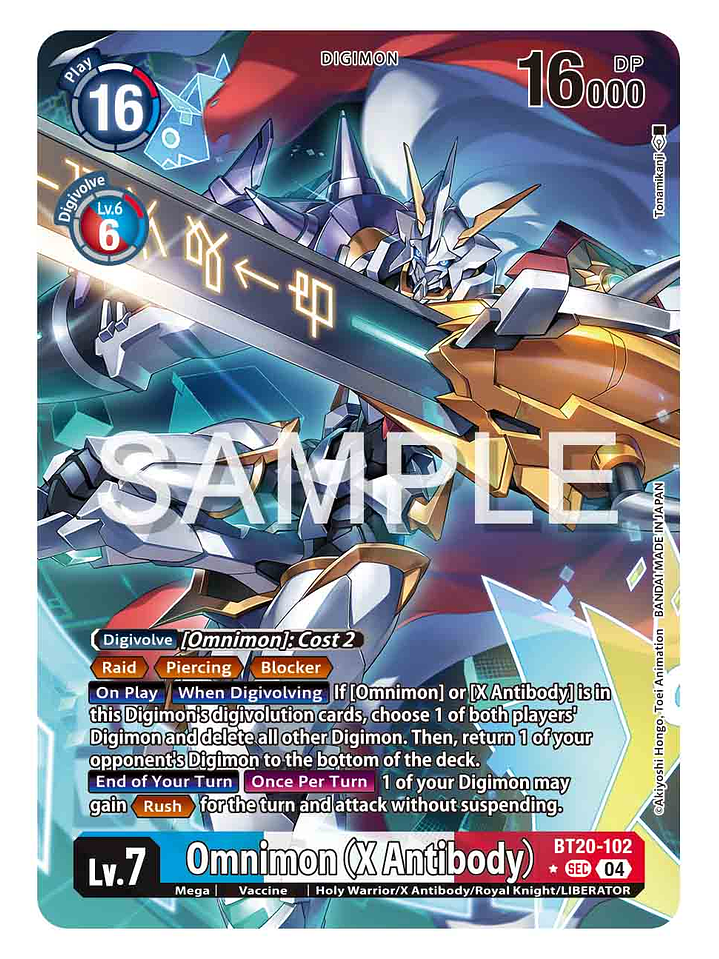 BT20-102 (Alternate Art) Omnimon (X Antibody) 1