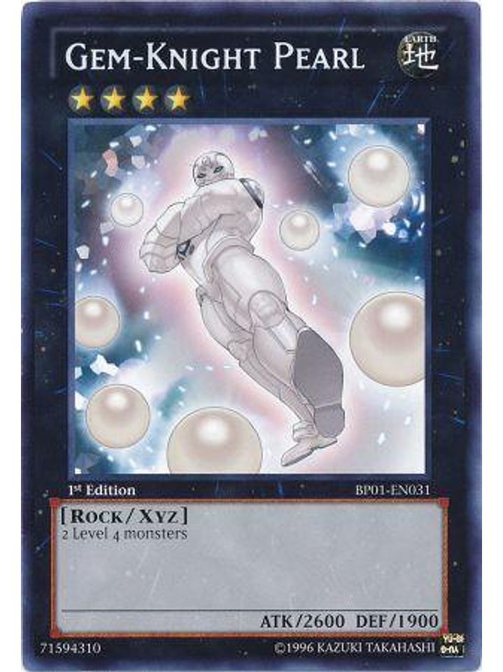 Gem-Knight Pearl - BP01-EN031 - Rare 1st Edition 1