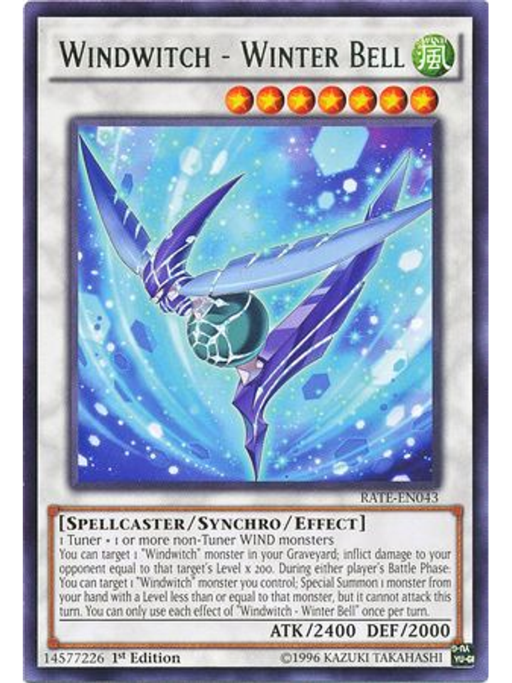 Windwitch - Winter Bell - RATE-EN043 - Rare 1st Edition 1