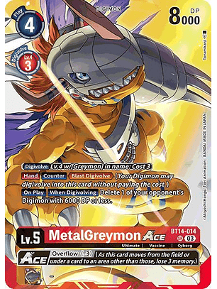 BT14-014 (Alternate Art) MetalGreymon ACE