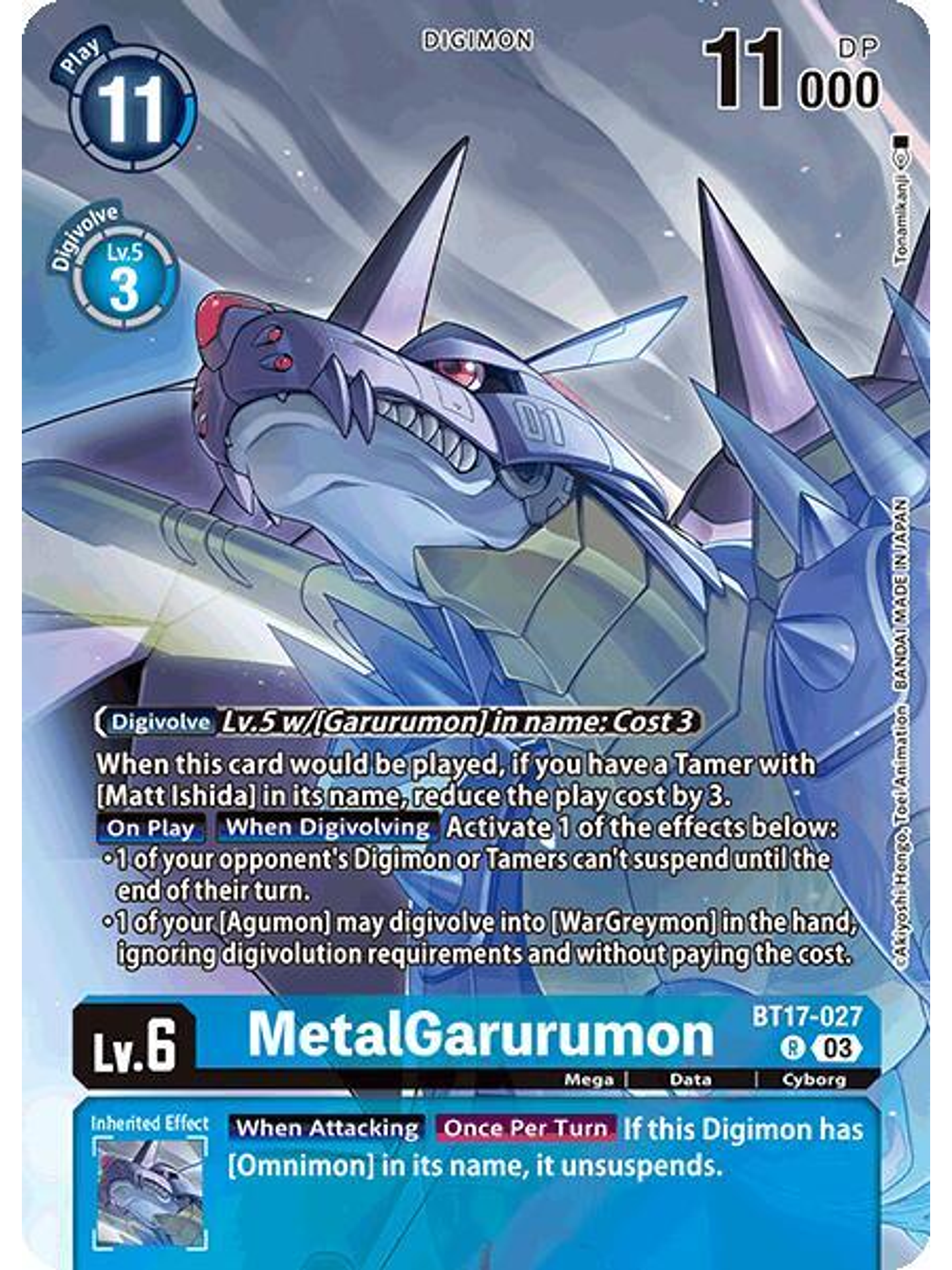 BT17-027 (Alternate Art) MetalGarurumon 1