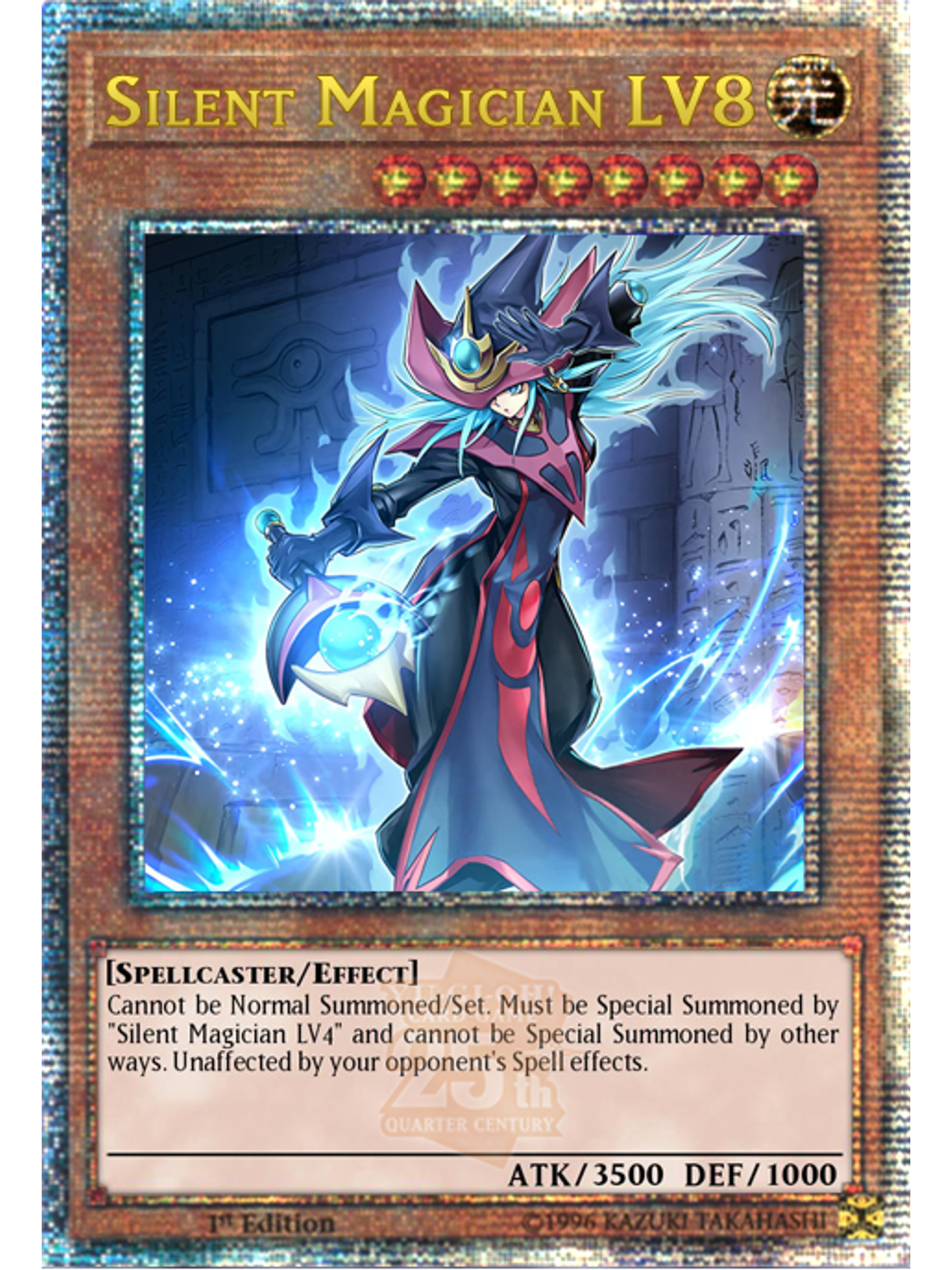 Silent Magician LV8 - MZTM-EN000 - Quarter Century Secret Rare 1st Edition 1
