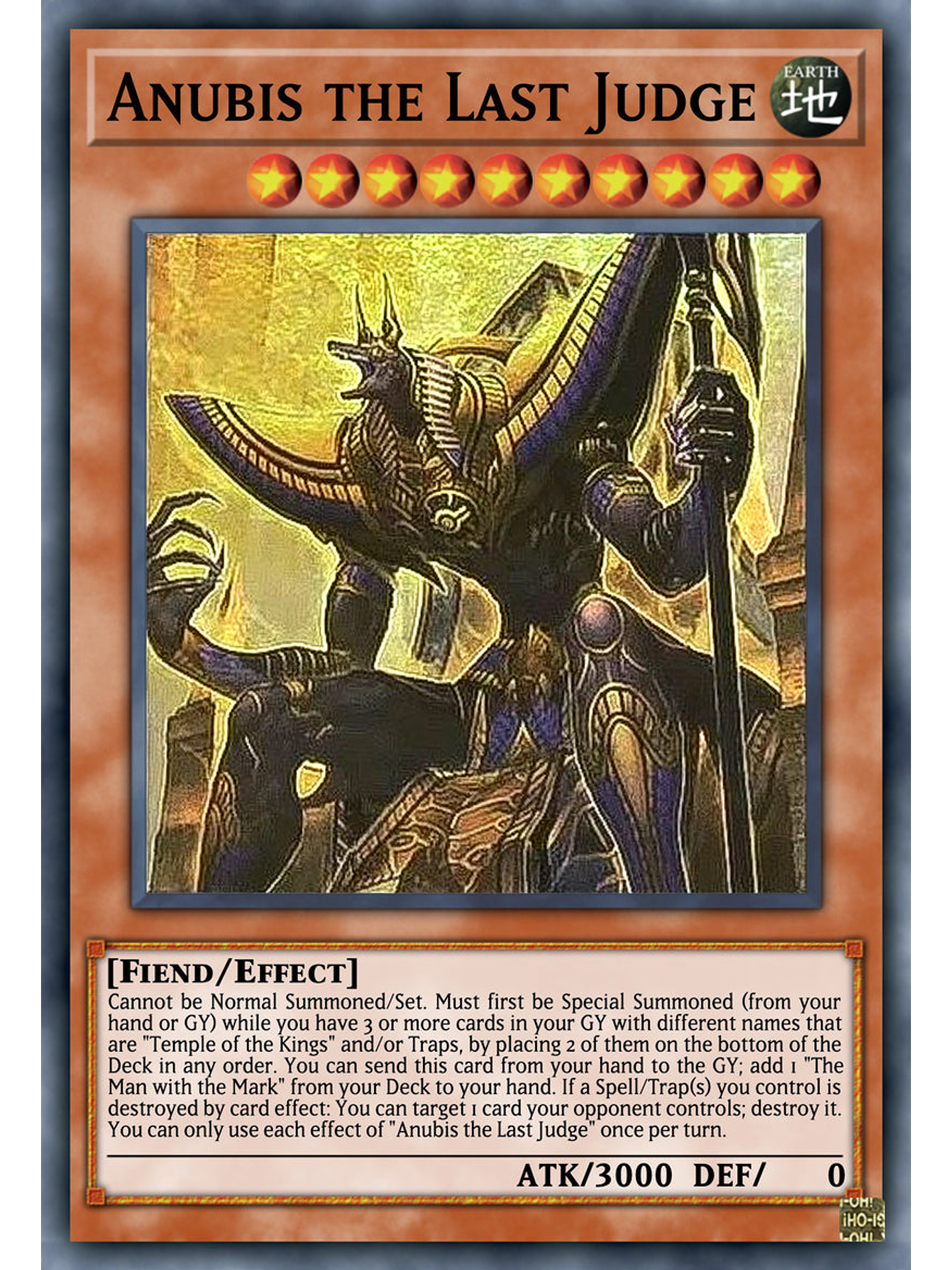 Anubis the Last Judge - MZTM-EN003 - Ultra Rare 1st Edition 1