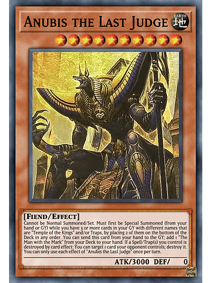 Anubis the Last Judge - MZTM-EN003 - Ultra Rare 1st Edition