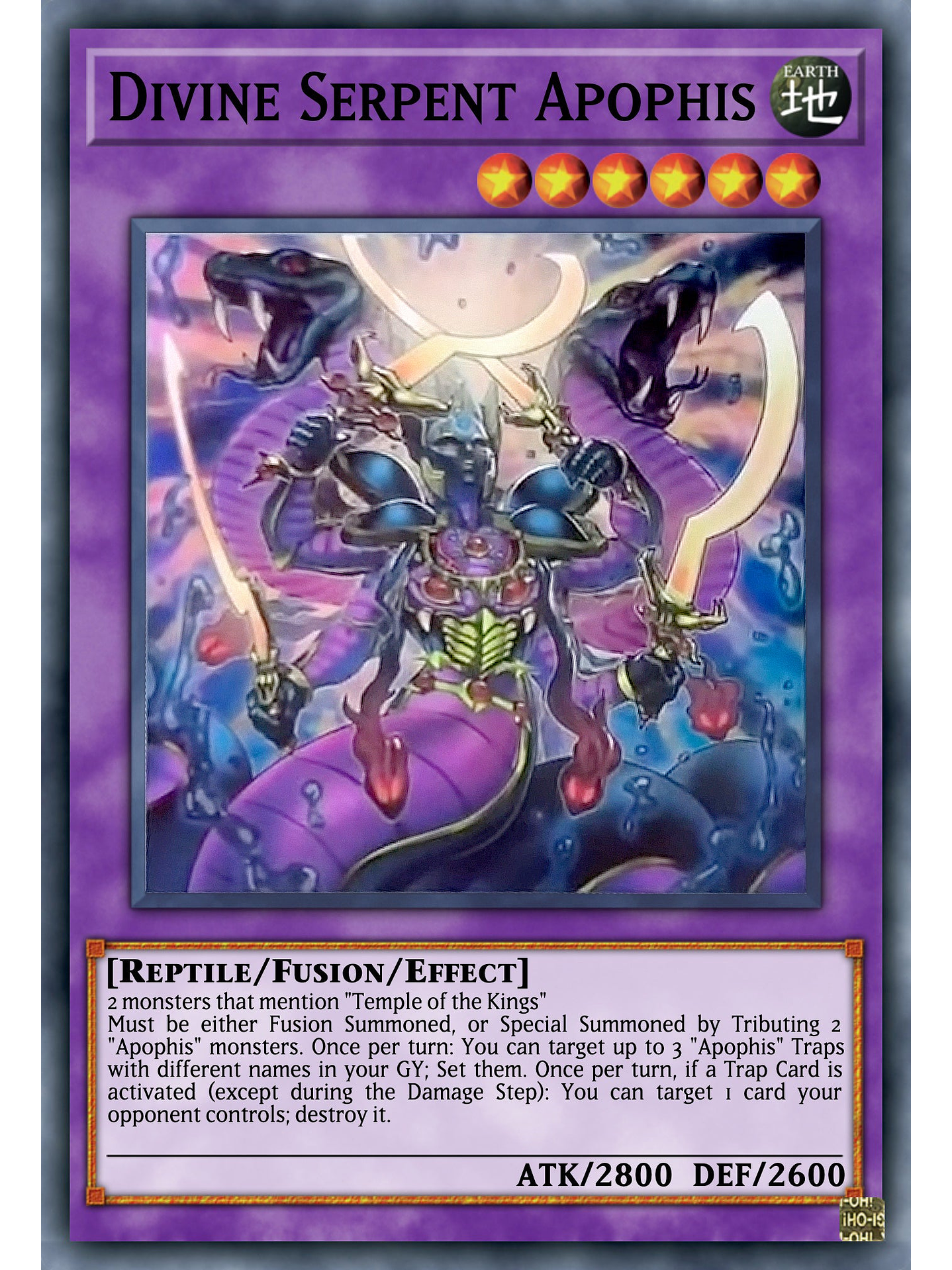 Divine Serpent Apophis - MZTM-EN004 - Super Rare 1st Edition 1