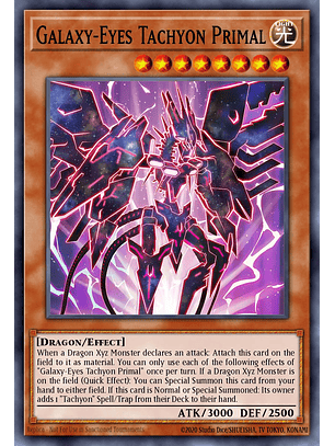 Galaxy-Eyes Tachyon Primal - MZTM-EN011 - Secret Rare 1st Edition