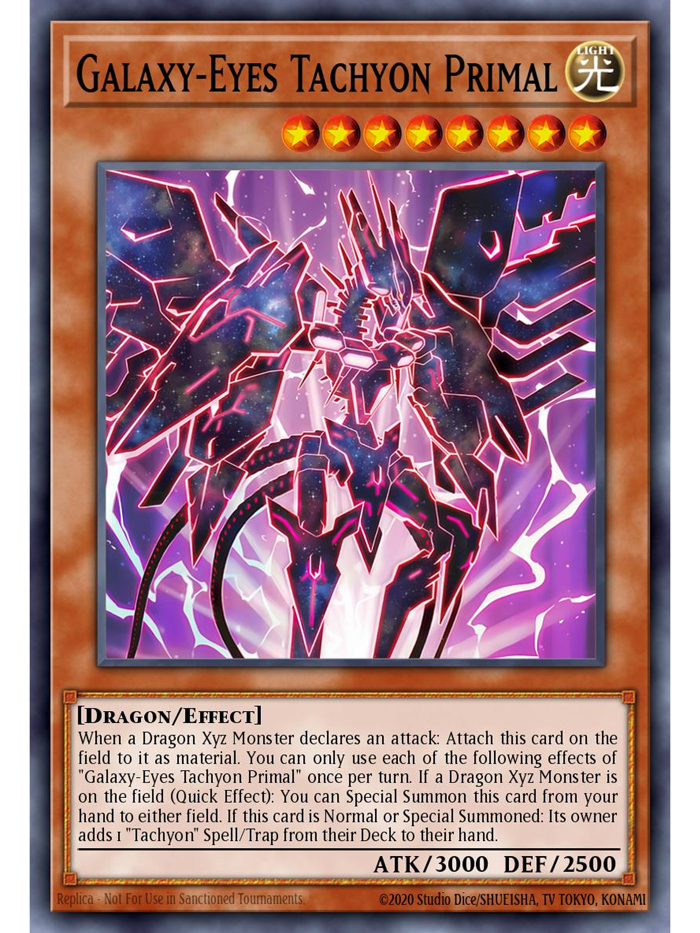 Galaxy-Eyes Tachyon Primal - MZTM-EN011 - Collector's Rare 1st Edition 1