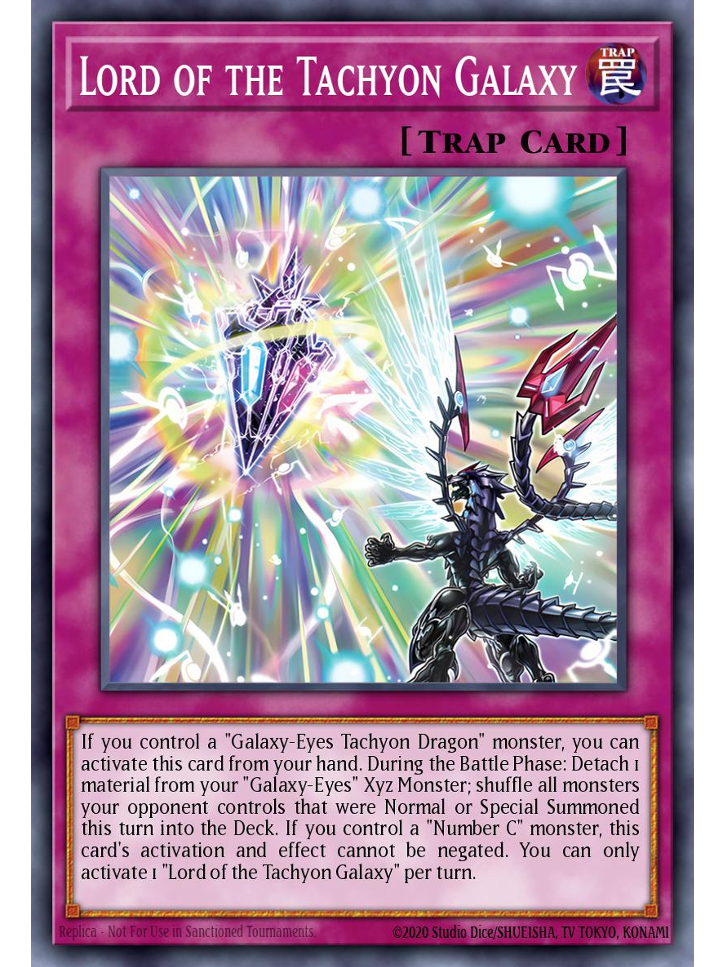 Lord of the Tachyon Galaxy - MZTM-EN017 - Rare 1st Edition 1