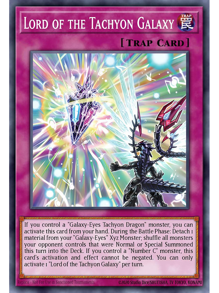 Lord of the Tachyon Galaxy - MZTM-EN017 - Rare 1st Edition 1