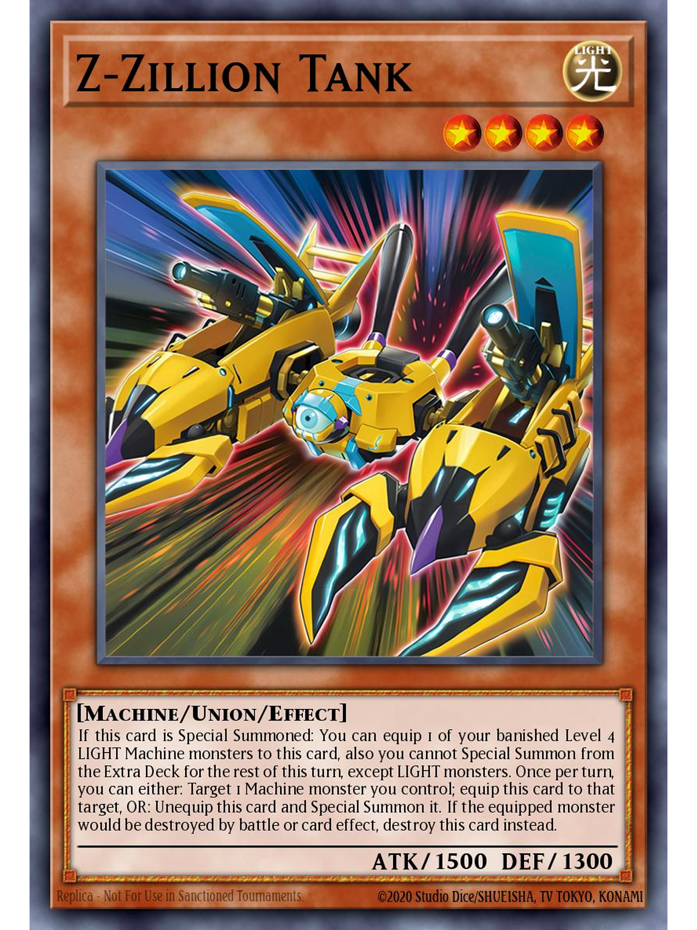 Z-Zillion Tank - MZTM-EN020 - Rare 1st Edition 1