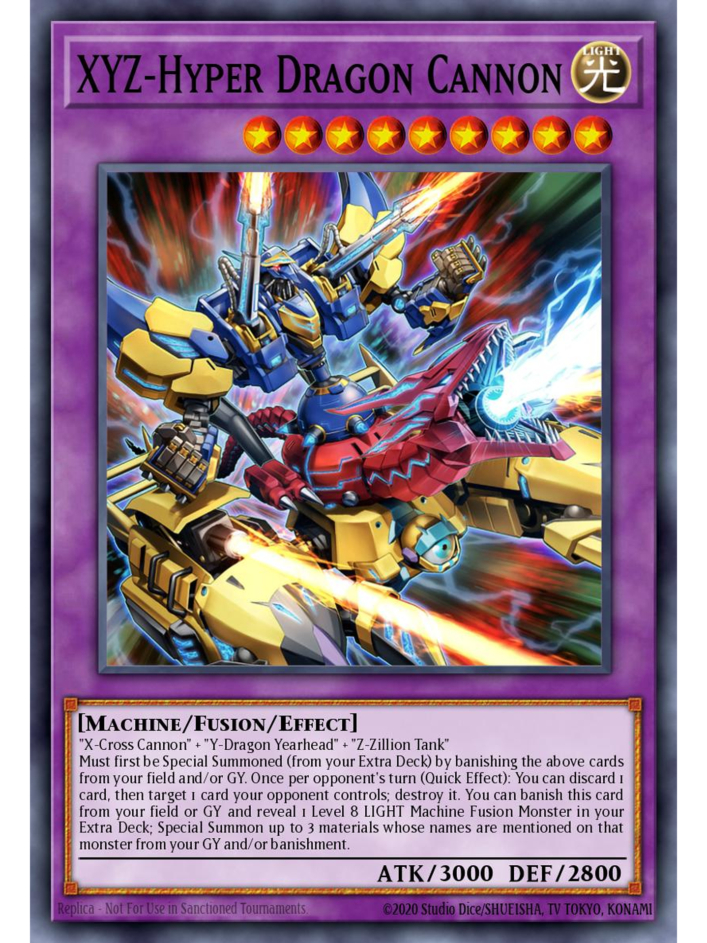 XYZ-Hyper Dragon Cannon - MZTM-EN021 - Ultra Rare 1st Edition 1