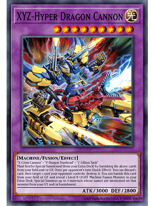 XYZ-Hyper Dragon Cannon - MZTM-EN021 - Ultra Rare 1st Edition