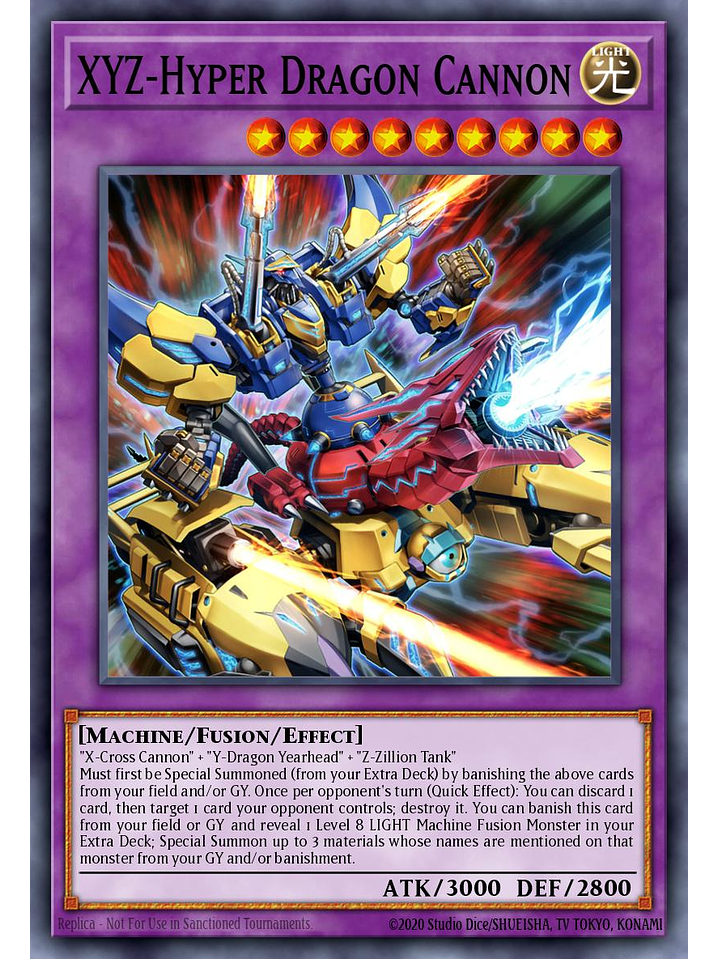 XYZ-Hyper Dragon Cannon - MZTM-EN021 - Ultra Rare 1st Edition 1