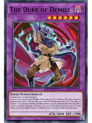 The Duke of Demise - MZTM-EN033 - Ultra Rare 1st Edition