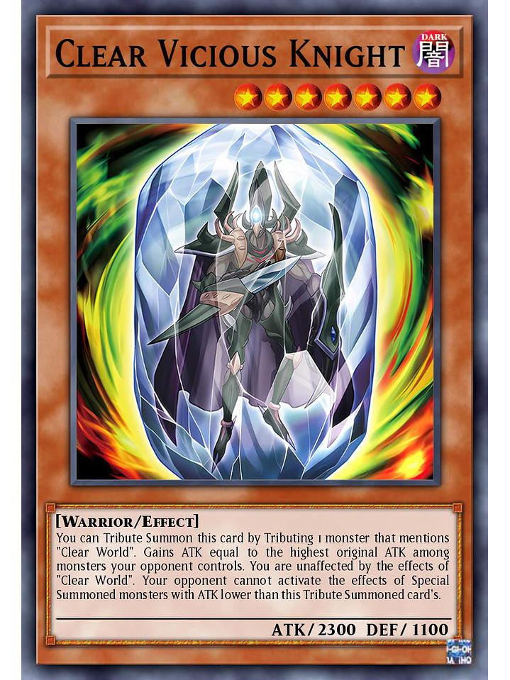 Clear Vicious Knight - MZTM-EN040 - Super Rare 1st Edition 1