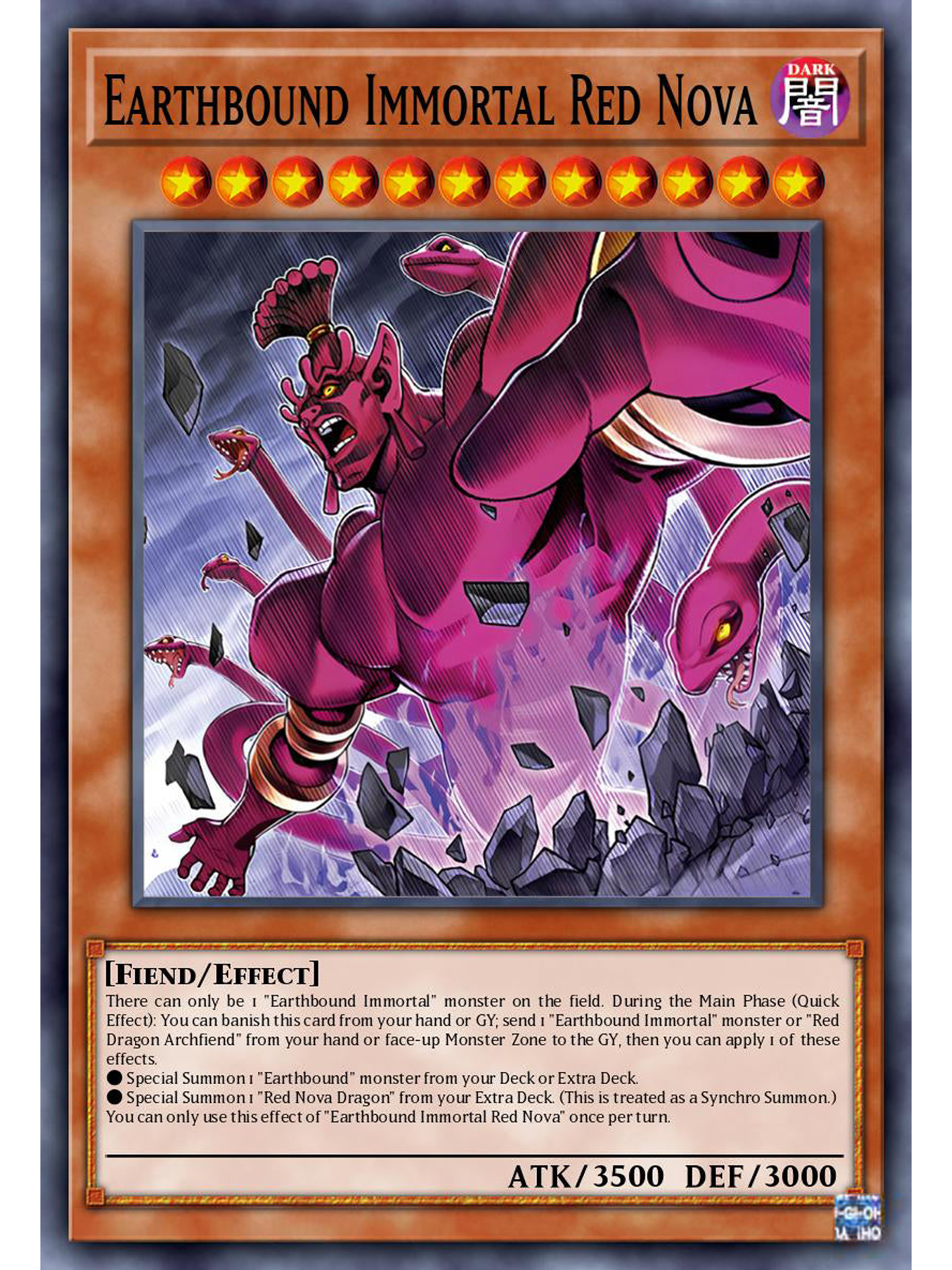 Earthbound Immortal Red Nova - MZTM-EN044 - Super Rare 1st Edition 1