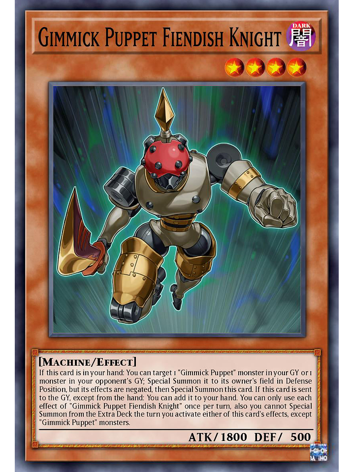 Gimmick Puppet Fiendish Knight - MZTM-EN047 - Super Rare 1st Edition 1