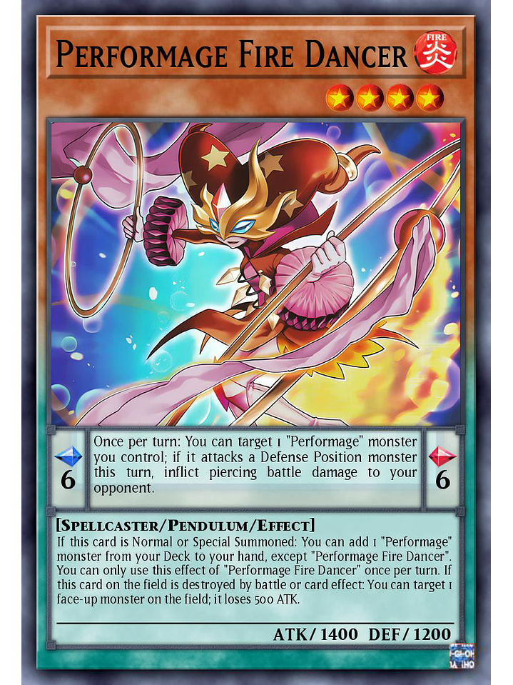 Performage Fire Dancer - MZTM-EN049 - Super Rare 1st Edition 1