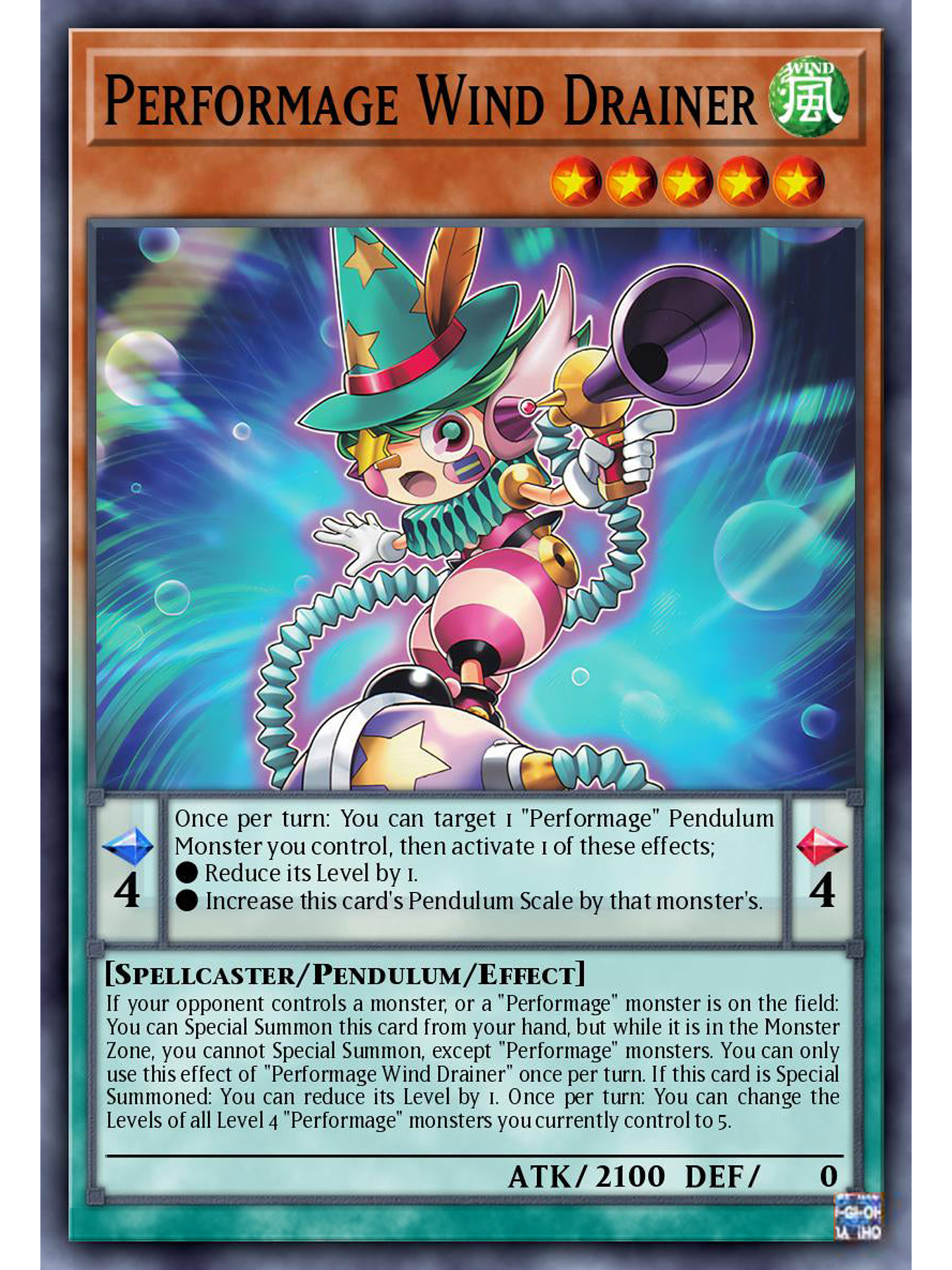 Performage Wind Drainer - MZTM-EN051 - Rare 1st Edition 1