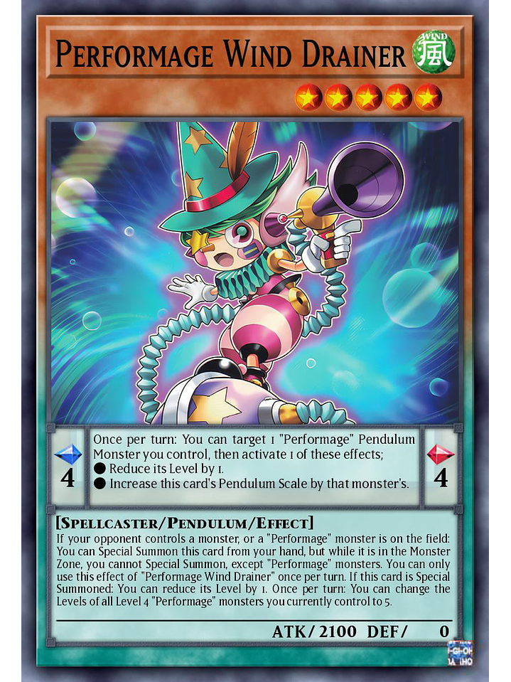 Performage Wind Drainer - MZTM-EN051 - Rare 1st Edition 1