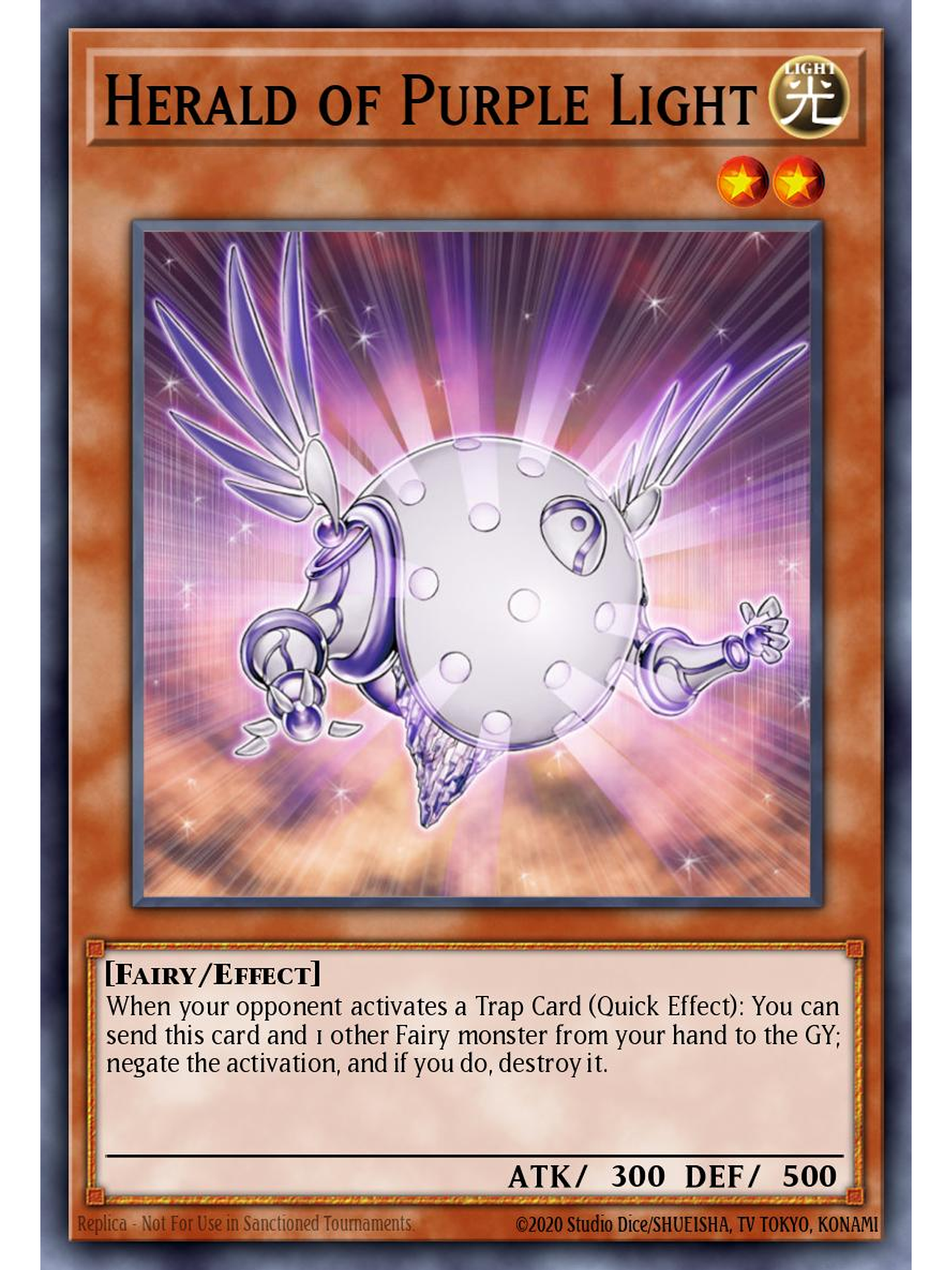 Herald of Purple Light - MZTM-EN061 - Rare 1st Edition 1