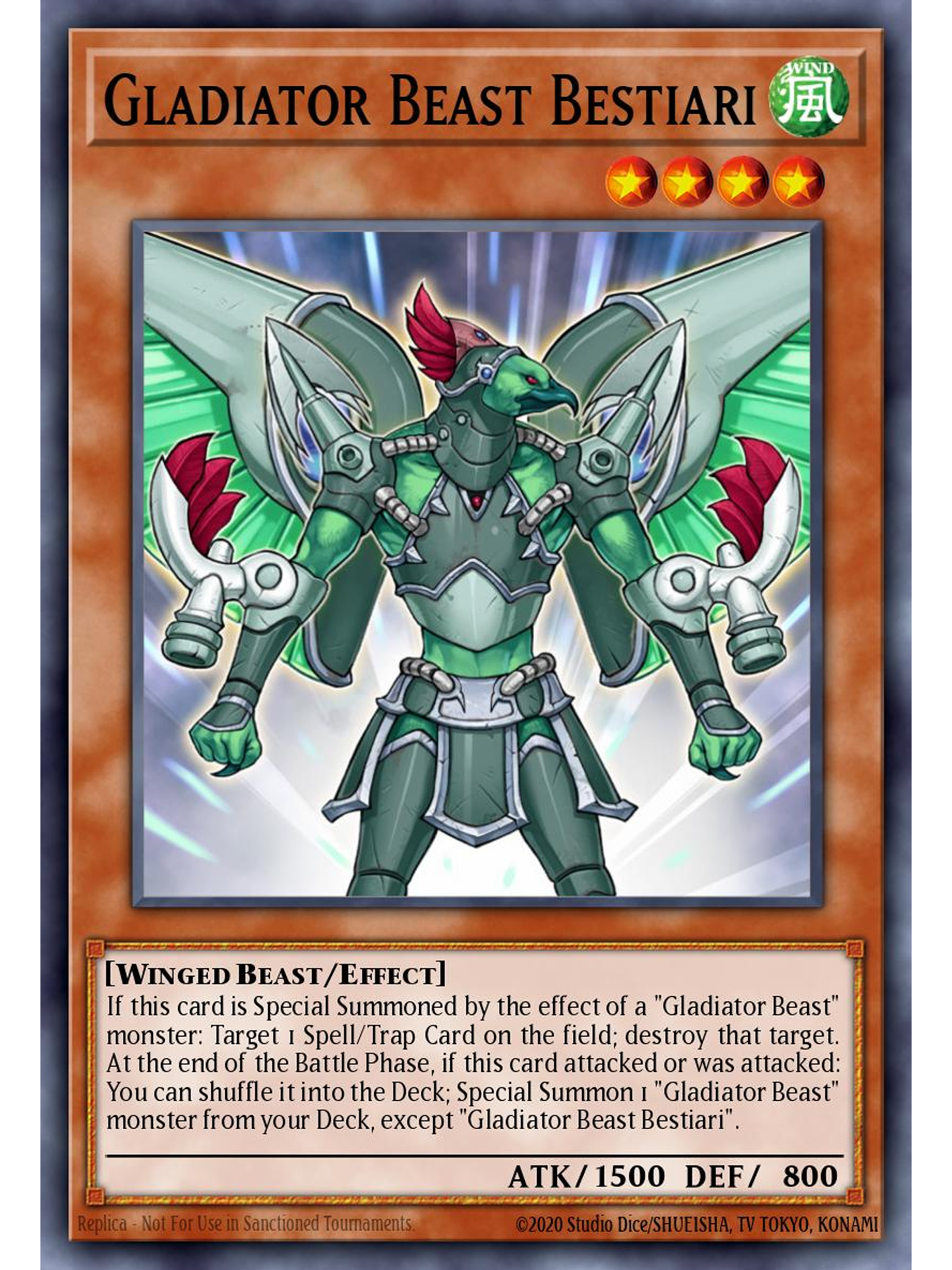 Gladiator Beast Bestiari - MZTM-EN066 - Rare 1st Edition 1