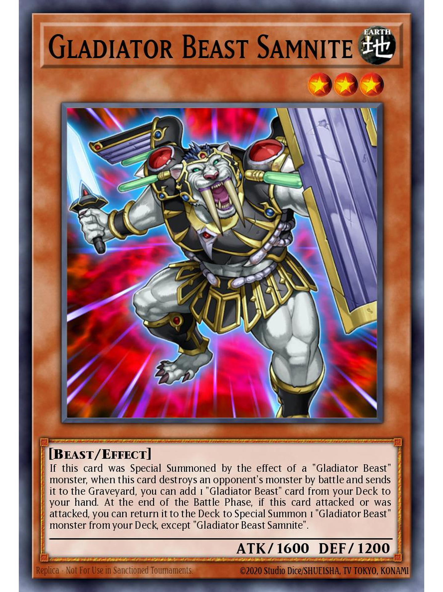 Gladiator Beast Samnite - MZTM-EN069 - Rare 1st Edition 1