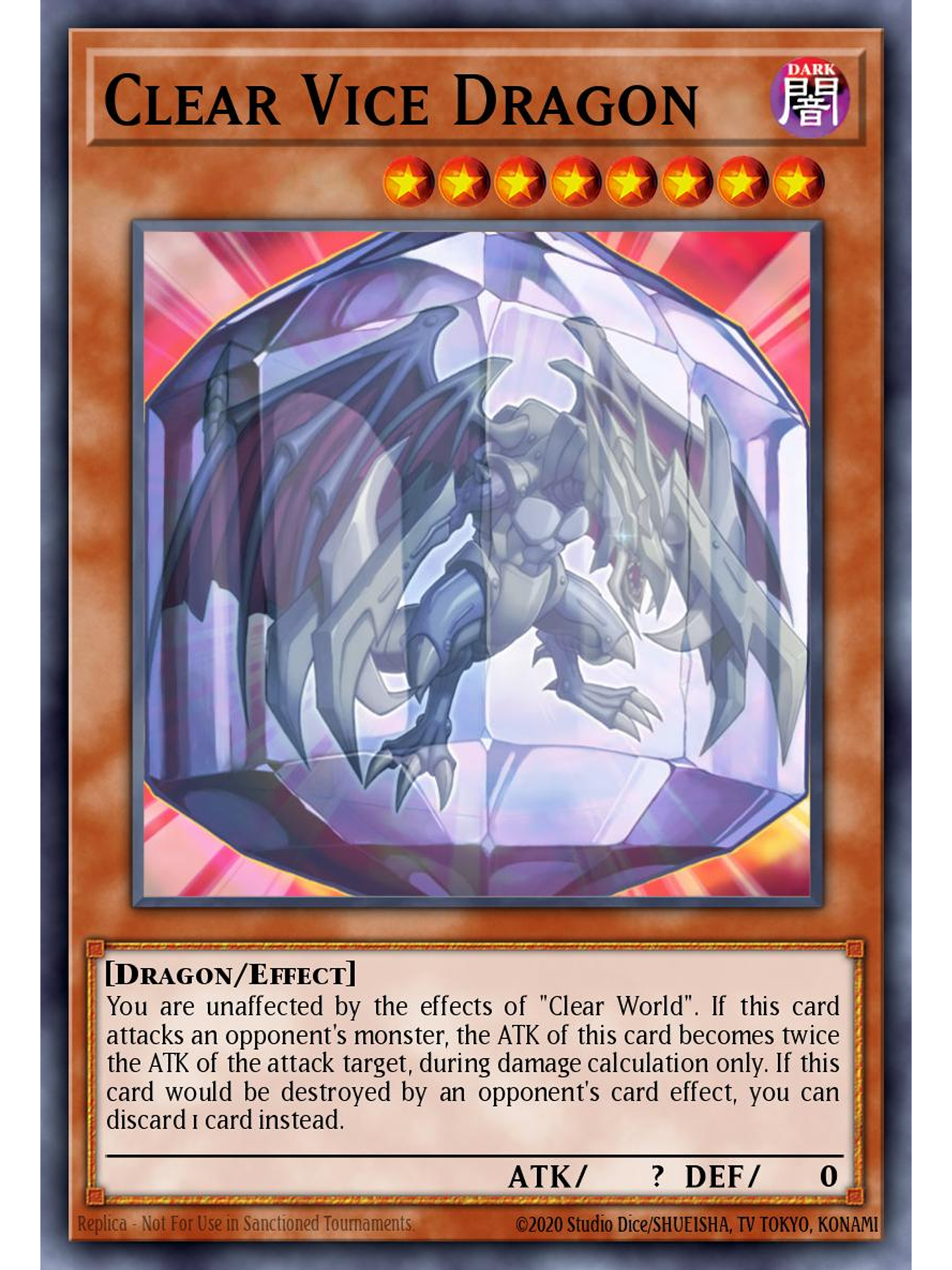 Clear Vice Dragon - MZTM-EN071 - Rare 1st Edition 1