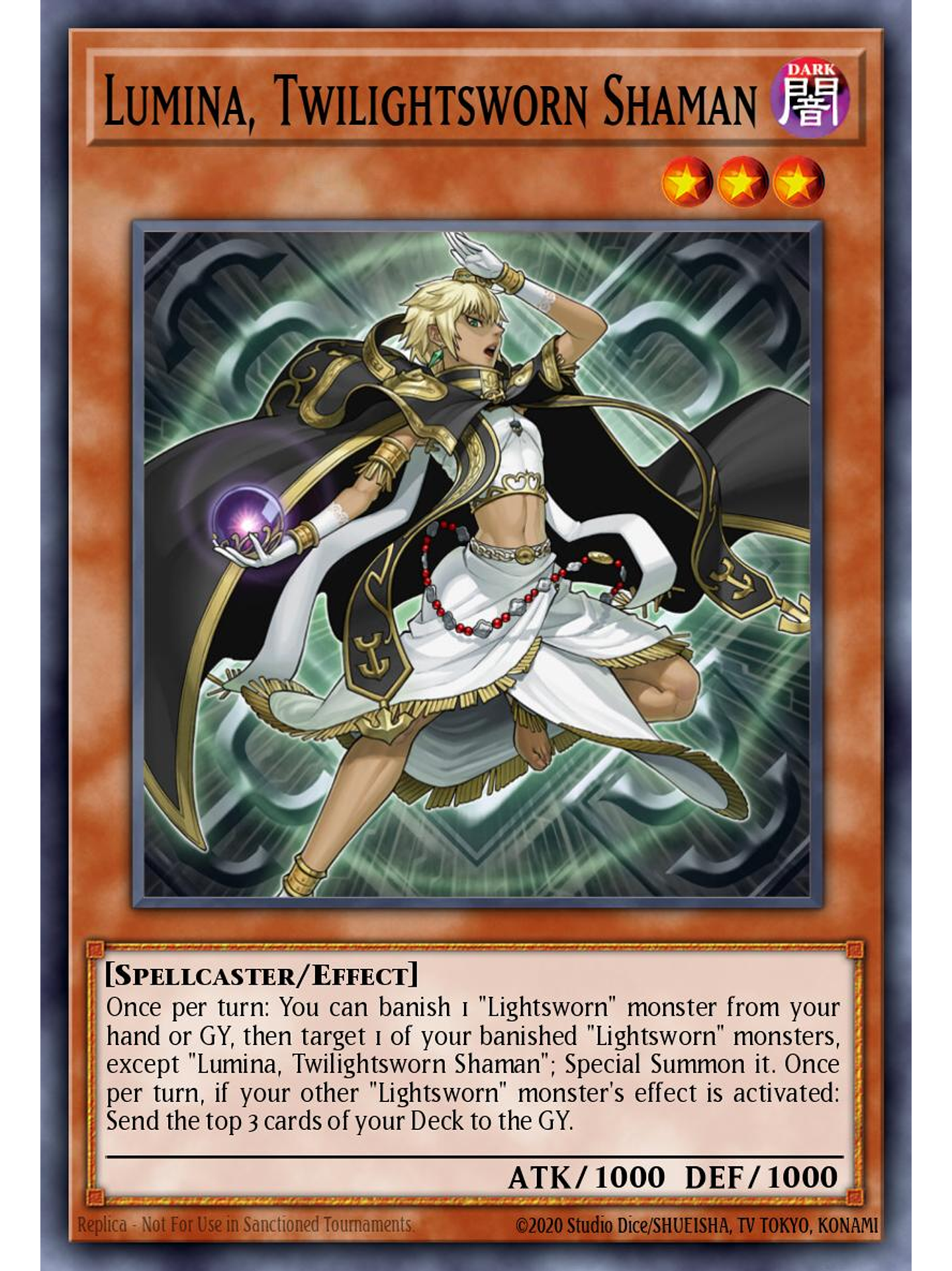 Lumina, Twilightsworn Shaman - MZTM-EN075 - Rare 1st Edition 1